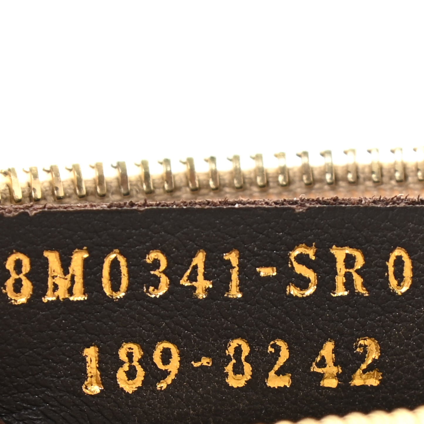 Vitello Liberty Studded Zip Pouch Sand Multicolor