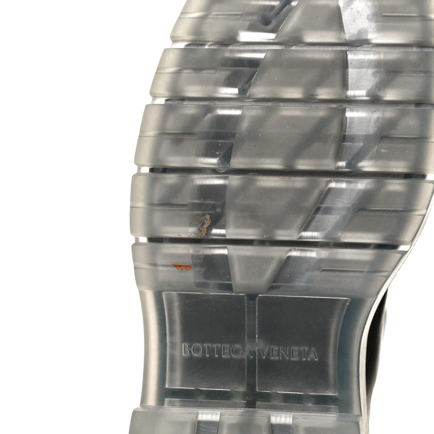 Calfskin The Tire Chelsea Boots 39 Black Transparent