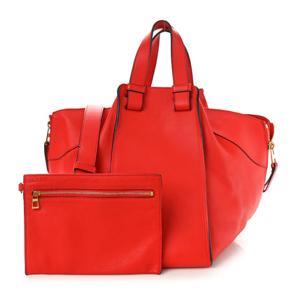 Loewe Calfskin Medium Hammock Shoulder Bag Scarlet Red 3 of 11