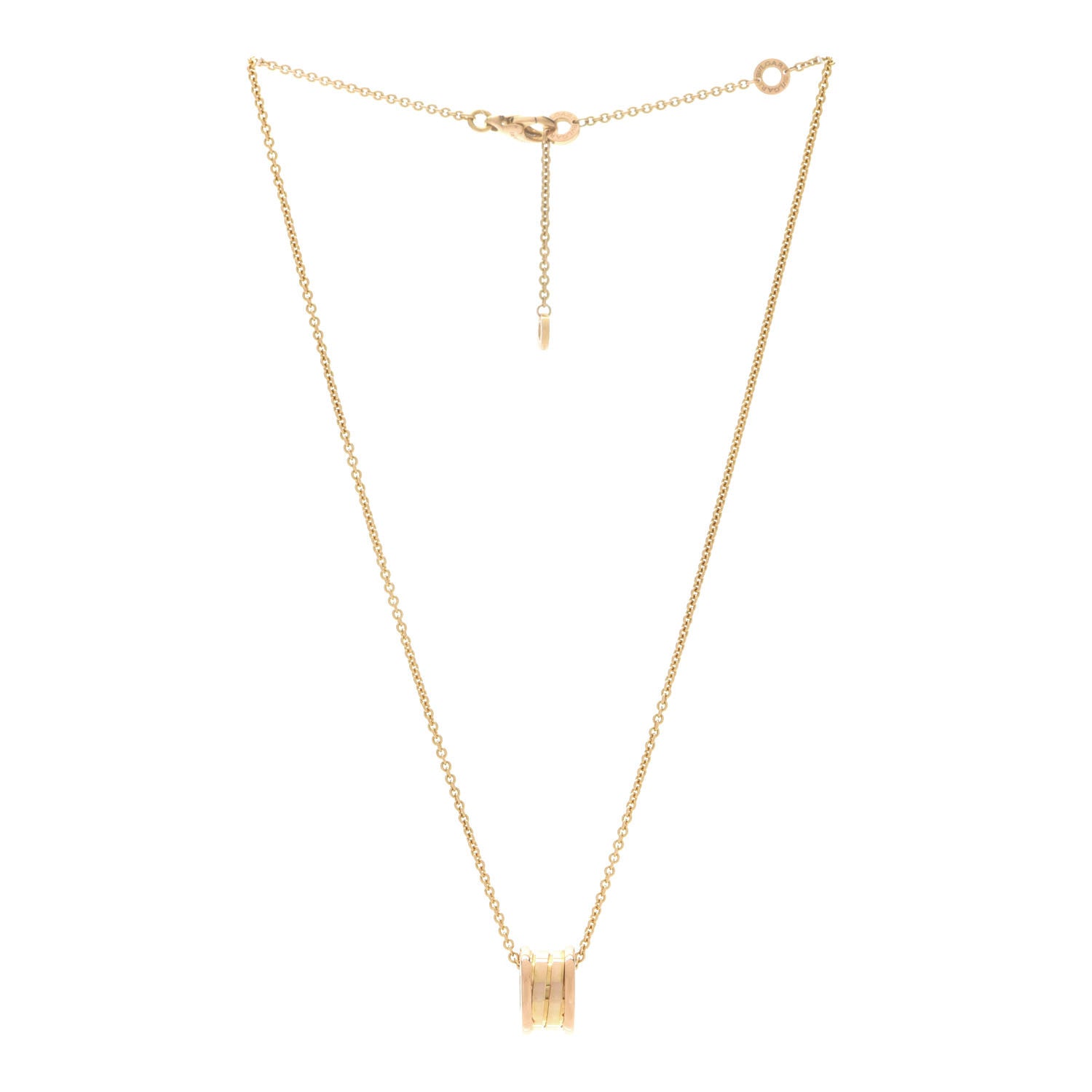 Bulgari 18K Yellow Gold B.Zero1 Pendant Necklace 3 of 8
