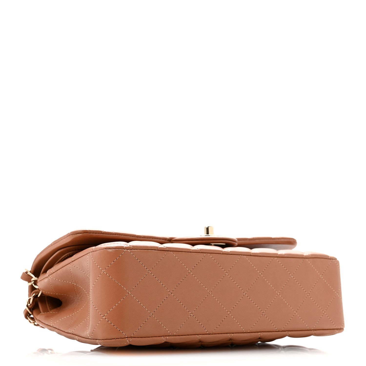 Chanel Lambskin Quilted Medium Double Flap Brown 4 of 11