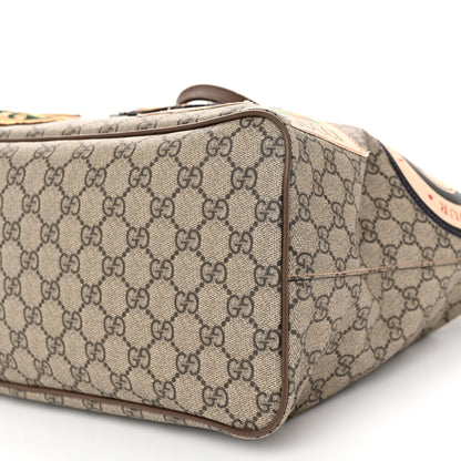 Gucci Soft GG Supreme Monogram Courrier Medium Crossbody Tote Beige New Acero 10 of 16