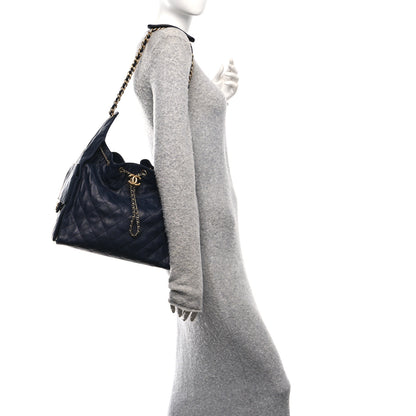 Chanel Caviar Quilted Medium Chanel 25 Handbag Dark Navy 2 of 14
