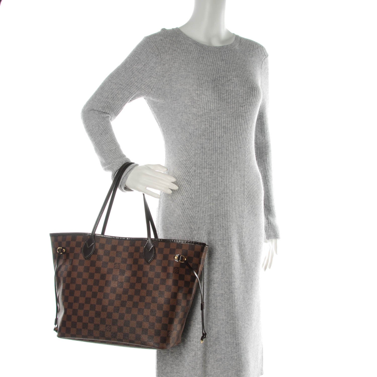 Louis Vuitton Damier Ebene Neverfull MM 2 of 9