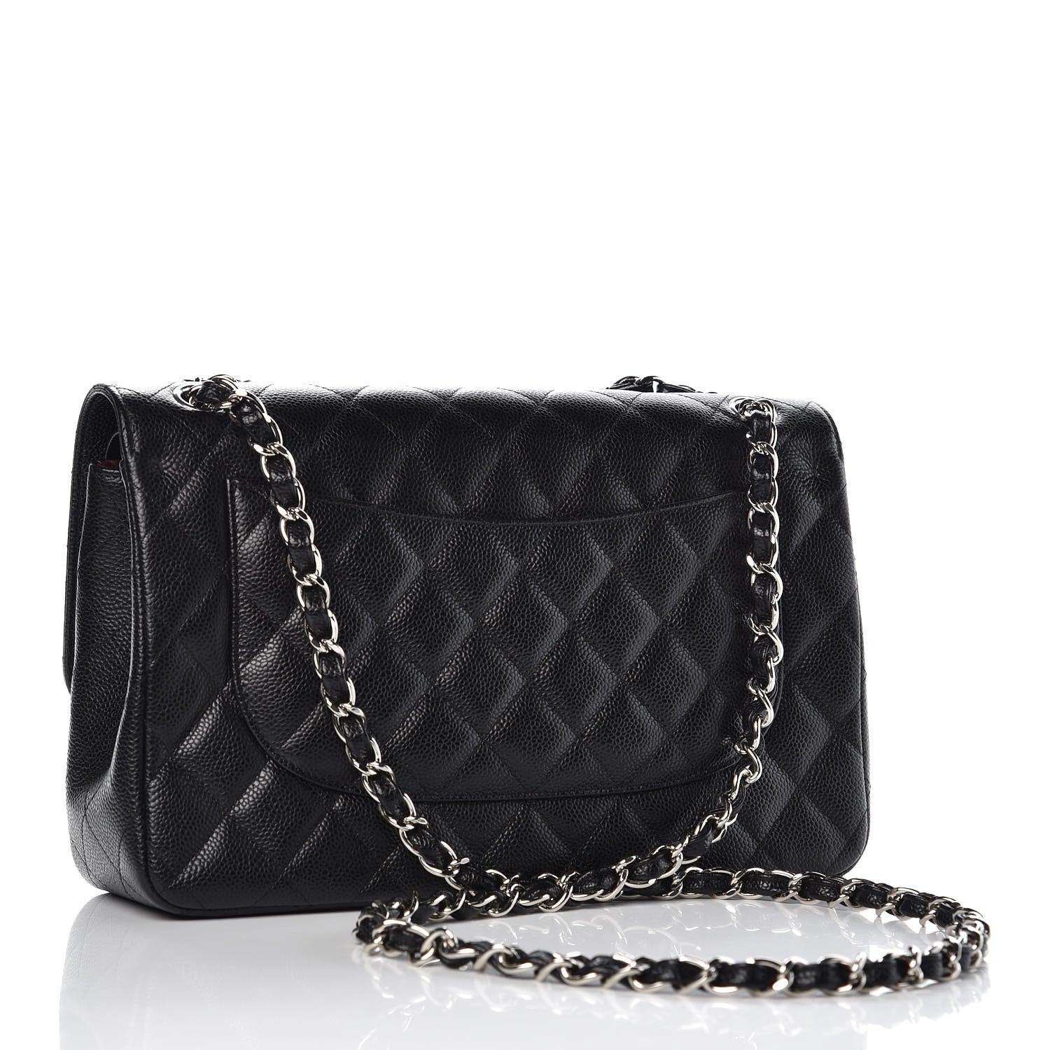 Chanel Caviar Quilted Jumbo Double Flap Black 3 of 8
