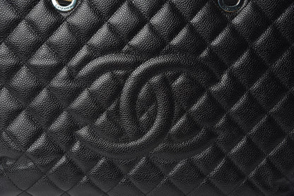 Chanel Caviar Quilted XL Grand Shopping Tote GST Black 9 of 17