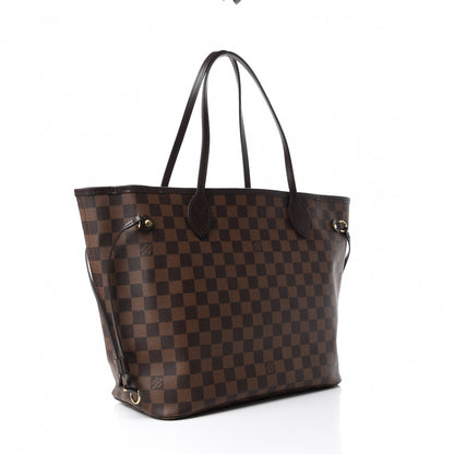 Louis Vuitton Damier Ebene Neo Neverfull MM Rose Ballerine 3 of 11