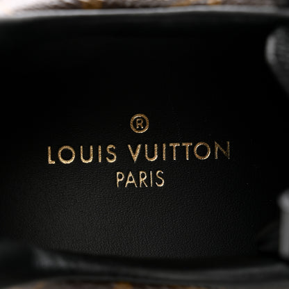 Louis Vuitton Suede Monogram Run Away Sneakers 37 Black 5 of 9