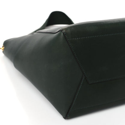 Celine Smooth Calfskin Sangle Bucket Bag Dark Forest 7 of 8