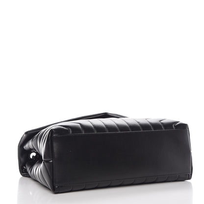Saint Laurent Calfskin Y Quilted Monogram Medium Loulou Chain Satchel Black 4 of 8