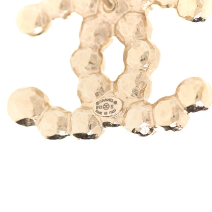 Chanel Pearl CC Earrings Light Gold 3 of 5