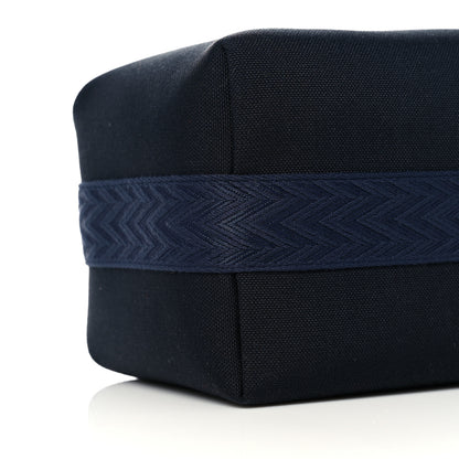 Hermes Canvas Large Bride-A-Brac Pouch Bleu Nuit 7 of 8