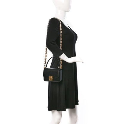 Givenchy Box Calfskin Small 4G Cube Chain Shoulder Bag Black 2 of 8
