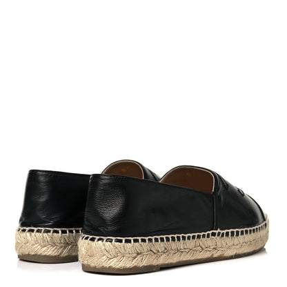 Chanel Lambskin CC Espadrilles 38 Black 4 of 9