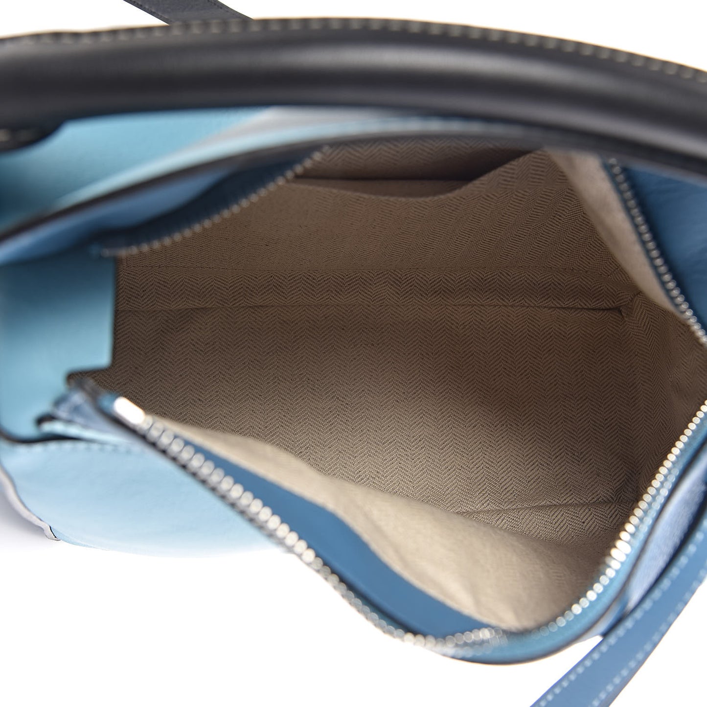 Calfskin Small Puzzle Bag Light Blue Aqua