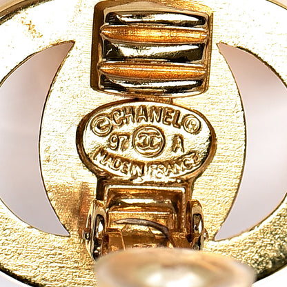 Chanel Metal CC Turnlock Clip On Earrings Gold 4 of 4