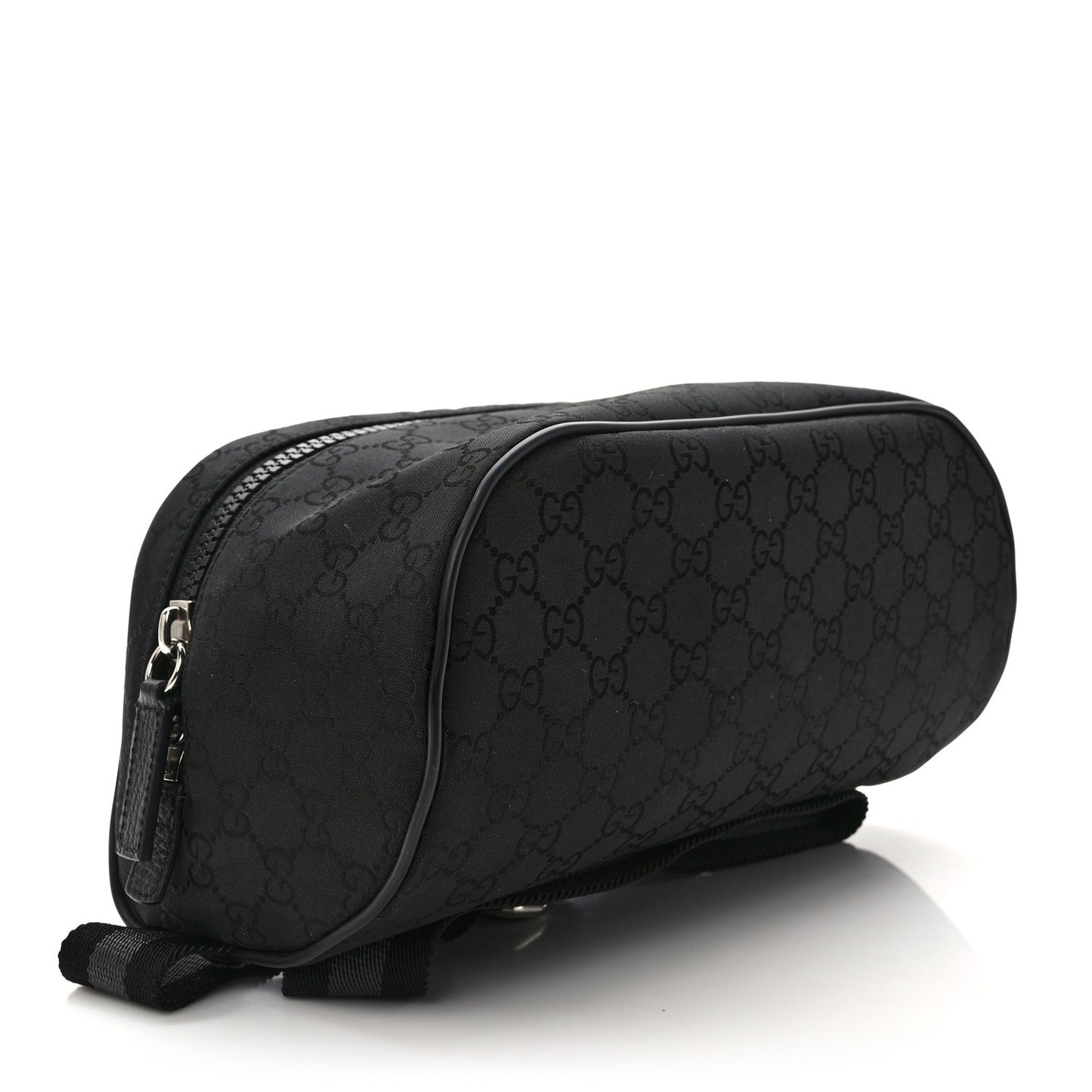 Nylon Monogram Fanny Pack Belt Bag Black