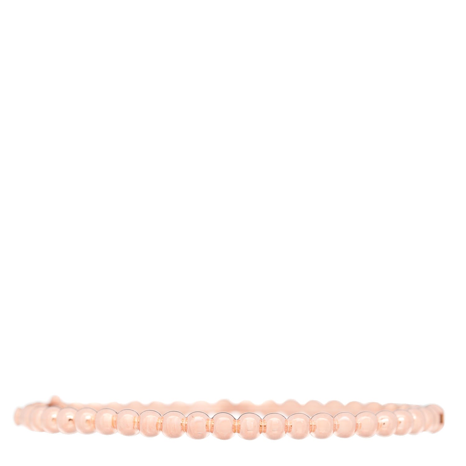 Van Cleef & Arpels 18K Rose Gold Perlee Pearls of Gold Bracelet XS 1 of 4