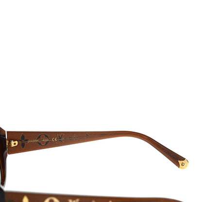 Louis Vuitton Acetate Obsession GM Sunglasses Z0459W Brown Glitter 6 of 9