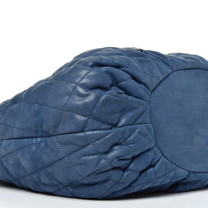 Chanel Iridescent Calfskin Quilted Large In The Mix Tote Navy 7 of 8