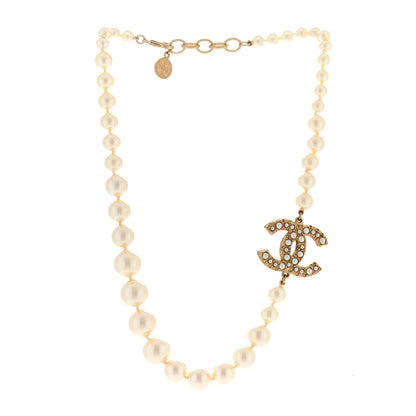 Chanel Pearl CC 100th Anniversary Necklace Light Gold 2 of 3