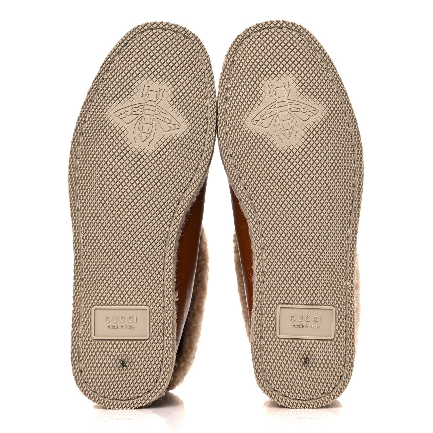 Gucci Calfskin Wool Womens Fria Horsebit Ankle Boots 36 New Caramel Butterscotch 5 of 9