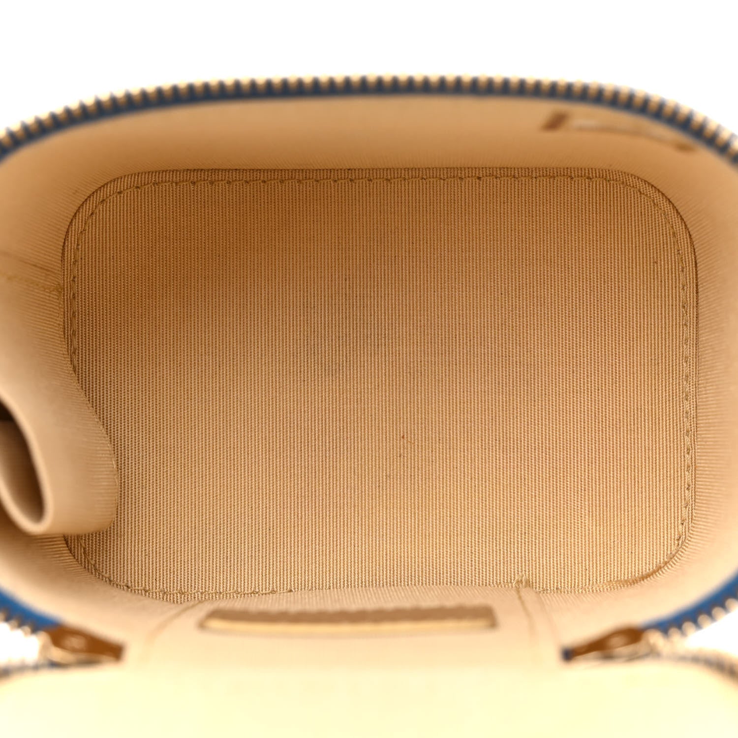 Chanel Lambskin Quilted Pearl Crush Mini Vanity Case With Chain Navy Blue 5 of 12