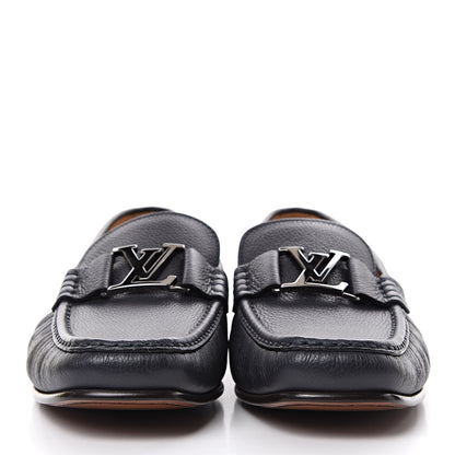 Louis Vuitton Calfskin Mens Montaigne Loafers 8 Marine 2 of 9