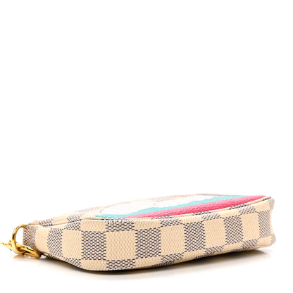 Louis Vuitton Damier Azur 2015 Christmas Animation Mini Pochette Accessories 3 of 9