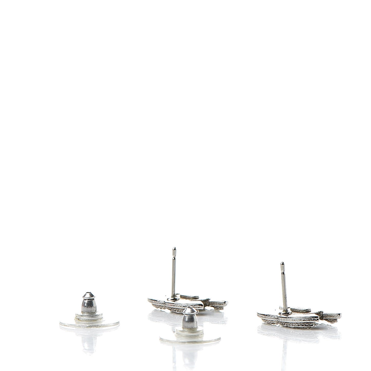 Crystal Mini Timeless CC Earrings Silver