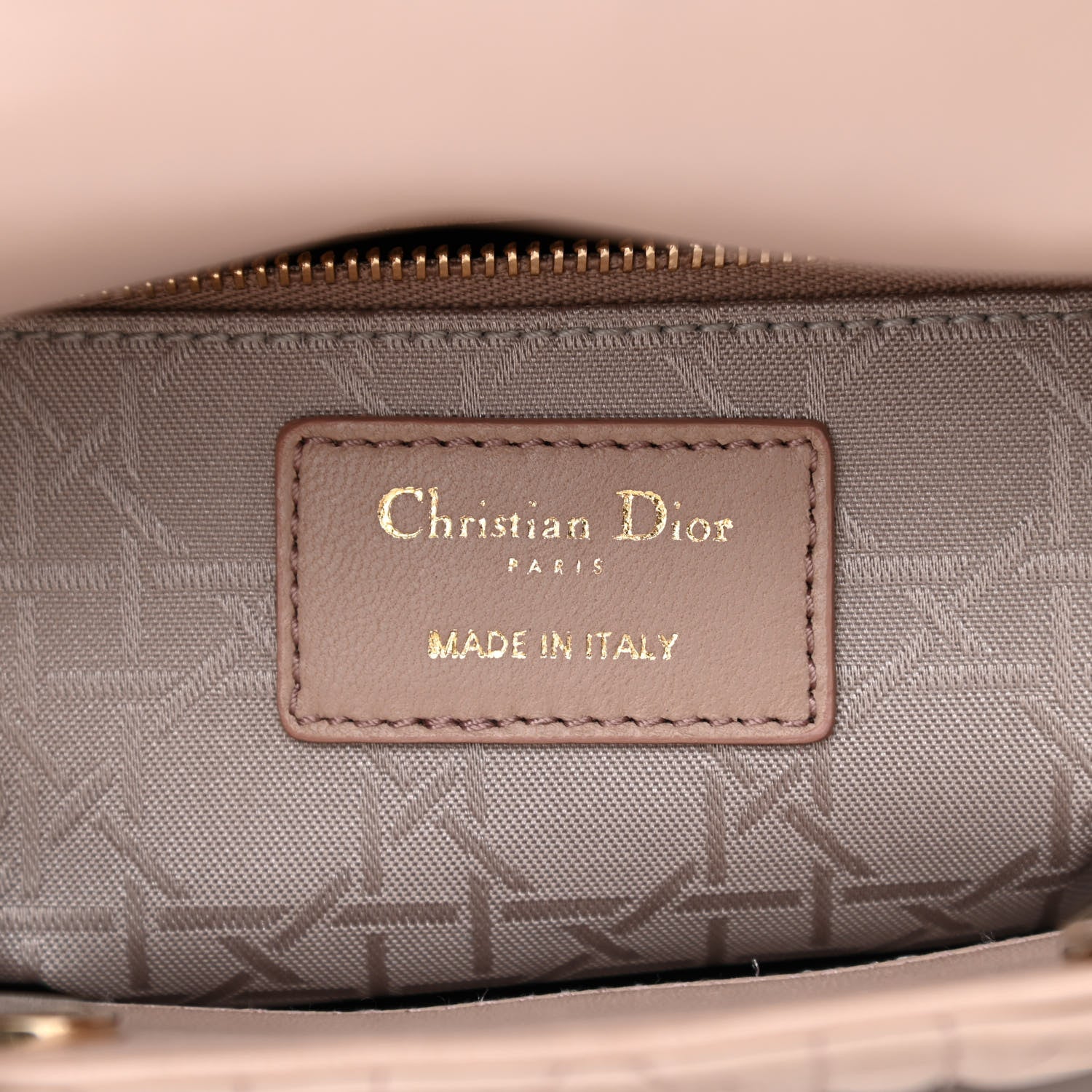 Christian Dior Lambskin Cannage Small Lucky Badges My Lady Dior Taupe 5 of 10