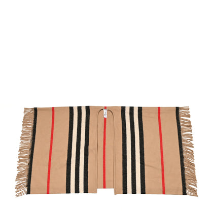 Burberry Wool Icon Stripe Cape Scarf Archive Beige 1 of 4