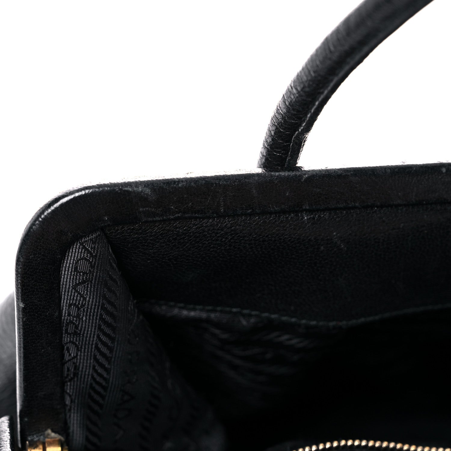 Prada Goatskin Cerniera Doctor Bag Black 17 of 42