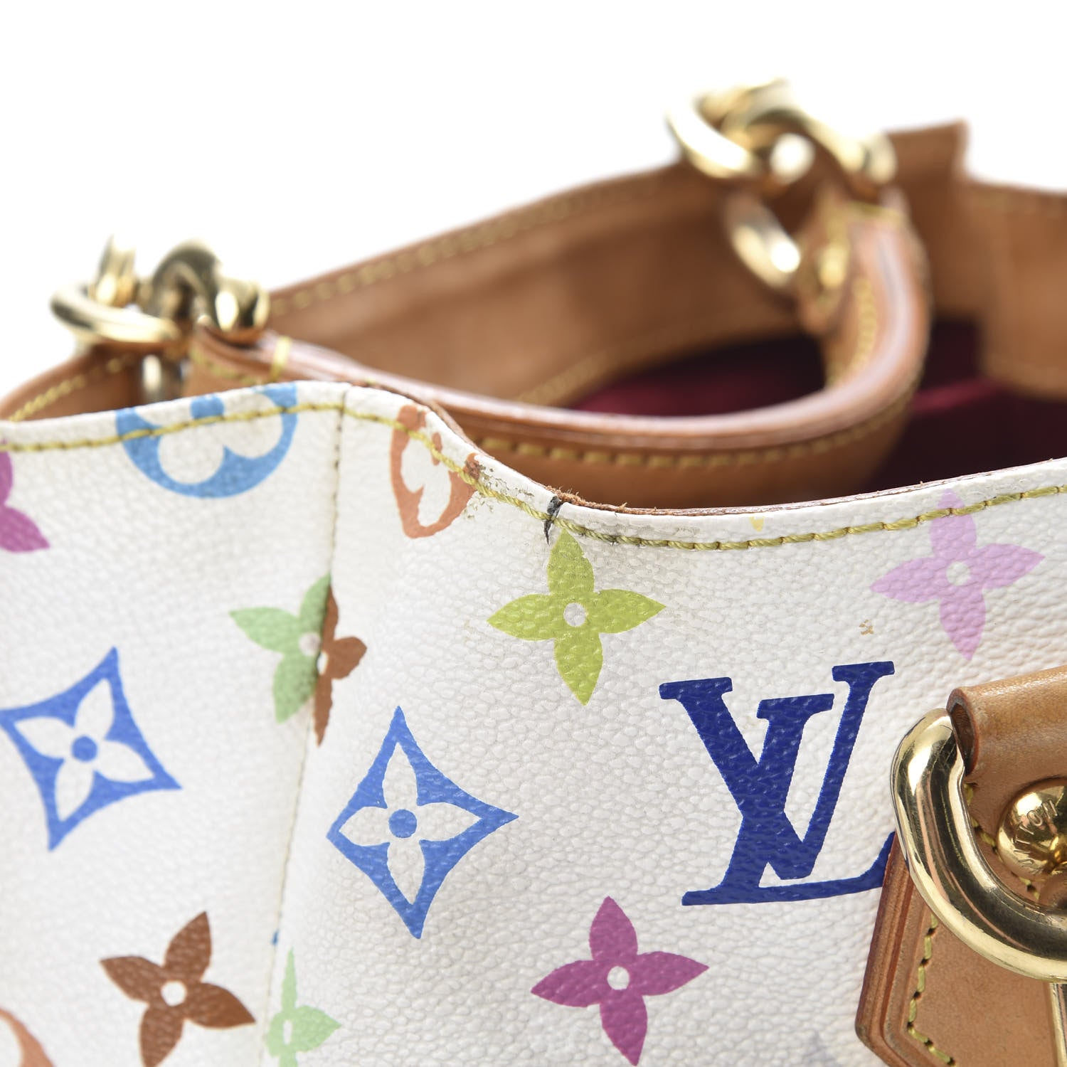 Louis Vuitton Monogram Multicolor Audra White 17 of 21