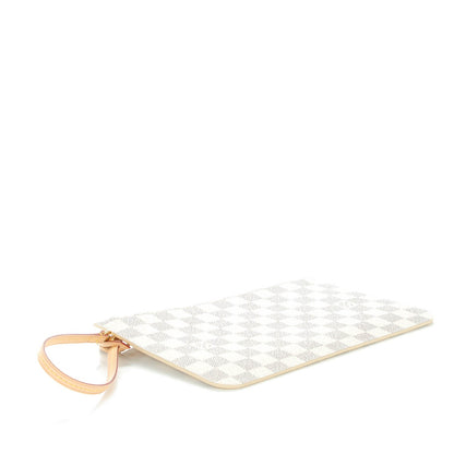 Louis Vuitton Damier Azur Neverfull MM GM Pochette Rose Ballerine 4 of 7