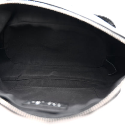 Chanel Crumpled Calfskin Quilted Casual Rock Waist Bag Fanny Pack Black 5 of 12
