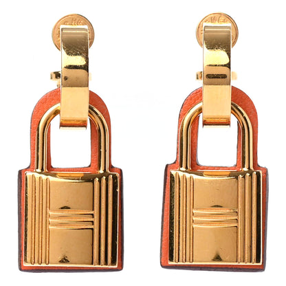 Hermes Swift O'Kelly Earrings Orange 1 of 4