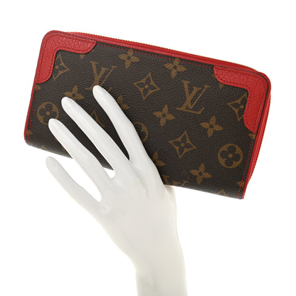 Louis Vuitton Monogram Retiro Zippy Wallet Cherry 2 of 11