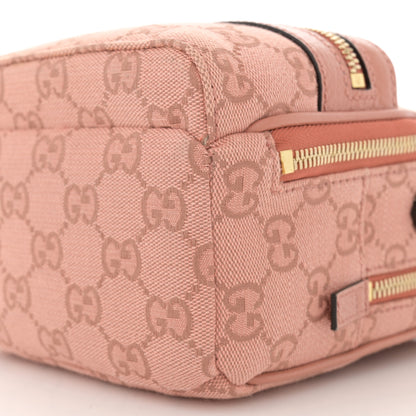 Gucci Monogram Textured Dollar Calfskin Mini Ophidia Crossbody Cloche Rose Pink 11 of 12