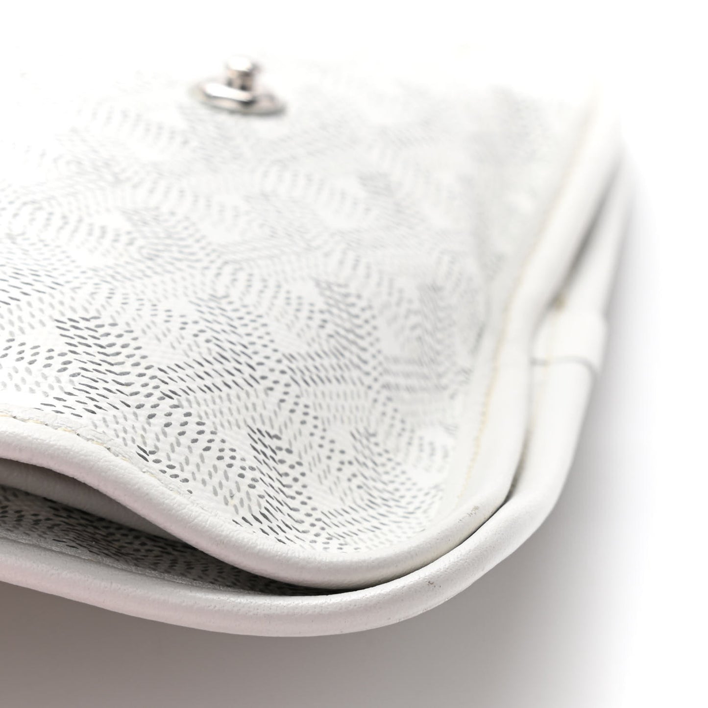 Goyardine Plumet Wallet Clutch White