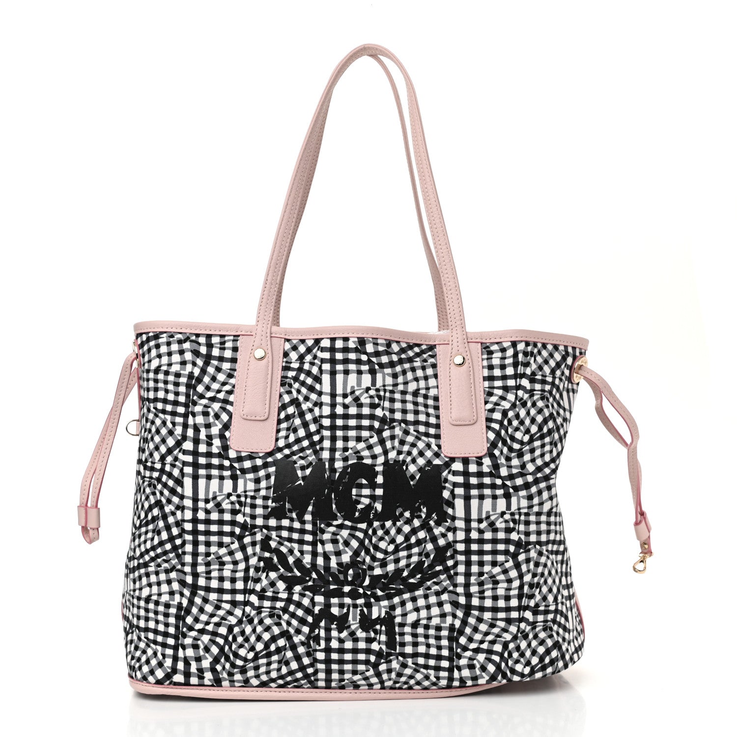 MCM Visetos Medium Liz Reversible Shopper Tote Powder Pink 6 of 16