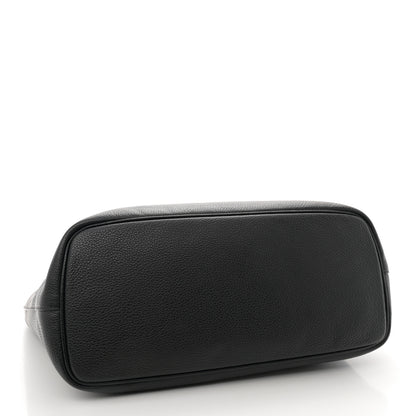 Salvatore Ferragamo Grainy Calfskin Medium Gancini Tote Black 5 of 14