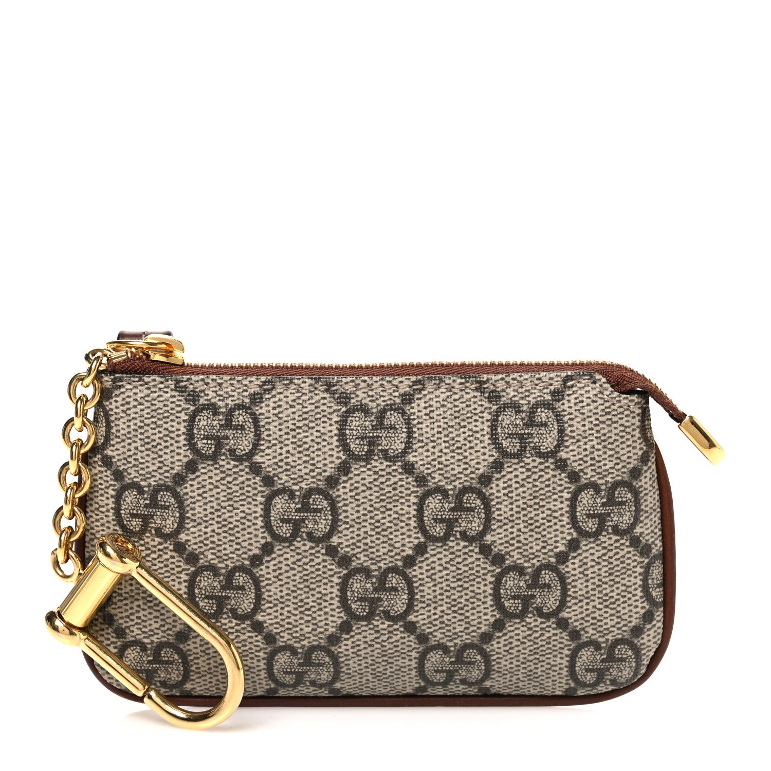 Gucci GG Supreme Monogram Key Case Brown 1 of 7