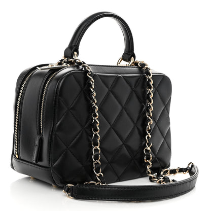 Chanel Lambskin Quilted Small Trendy CC Bowling Bag Black 3 of 10