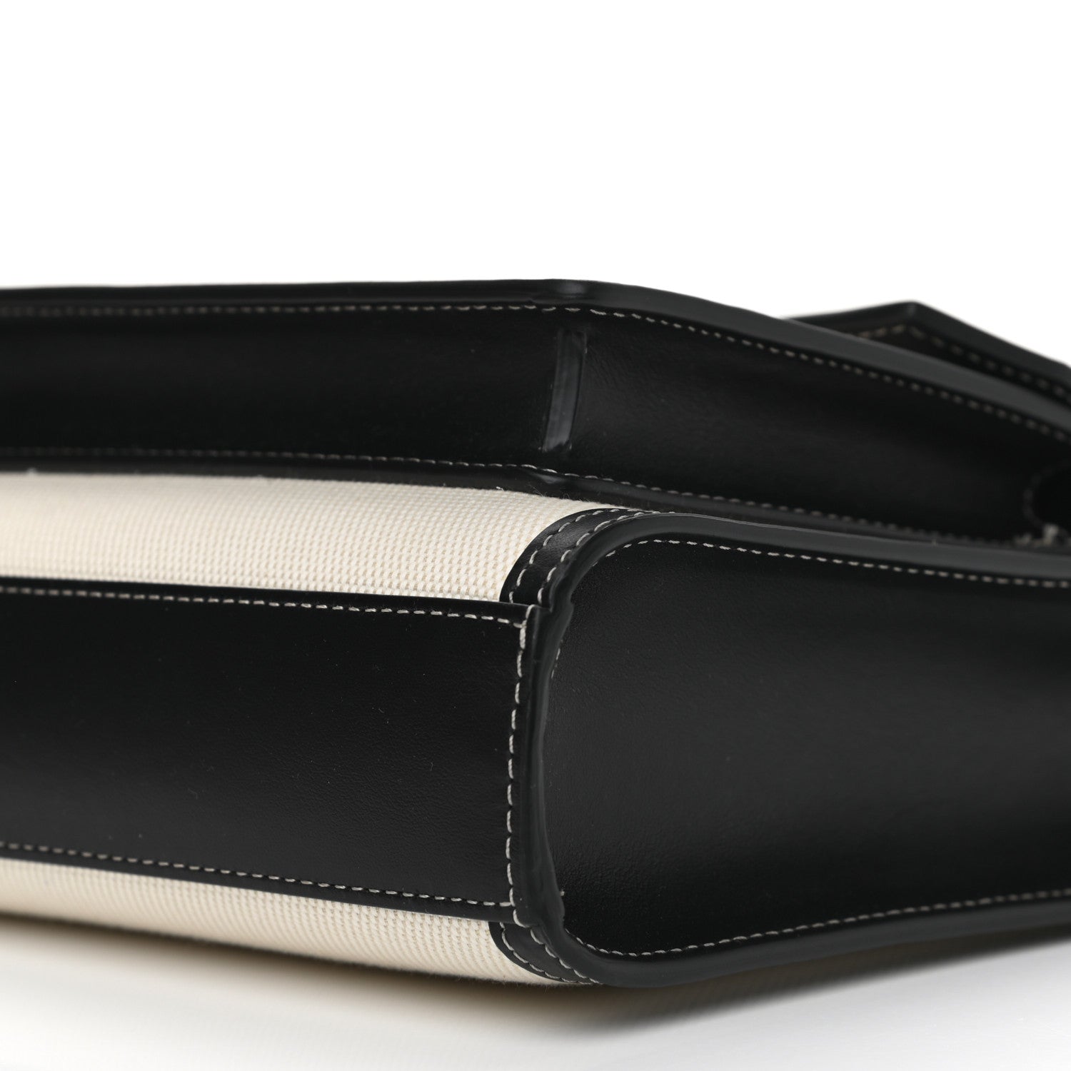 Burberry Canvas Smooth Calfskin Two Tone Mini Pocket Bag Black 8 of 8