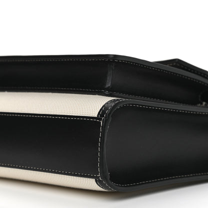 Burberry Canvas Smooth Calfskin Two Tone Mini Pocket Bag Black 8 of 8