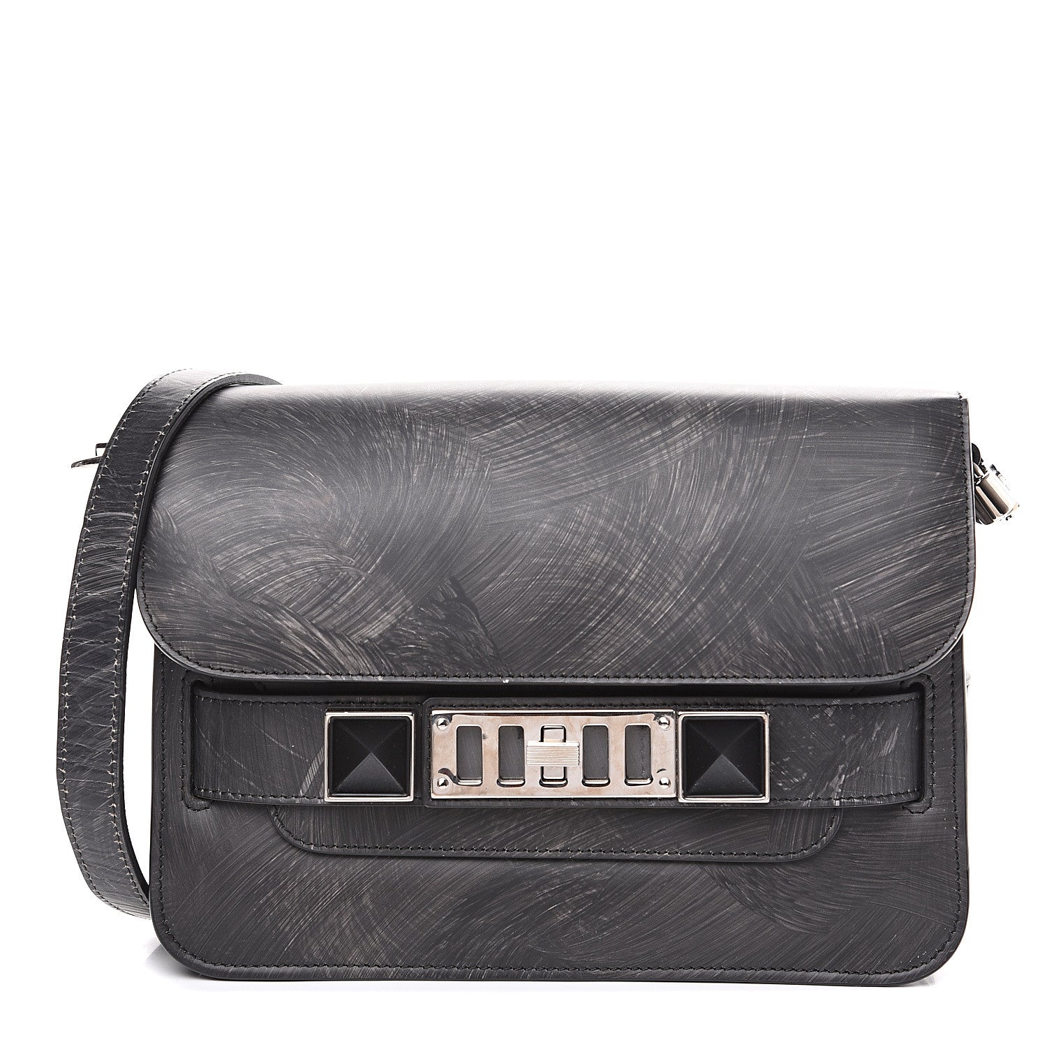 Proenza Schouler New Linosa Mini PS11 Classic Chalk Board Shoulder Bag Grey 1 of 9
