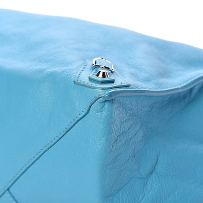 Balenciaga Supple Calfskin Papier A4 Tote Bleu Caraibes 12 of 21