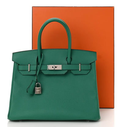 Hermes Epsom Birkin 30 Vert Jade 13 of 13