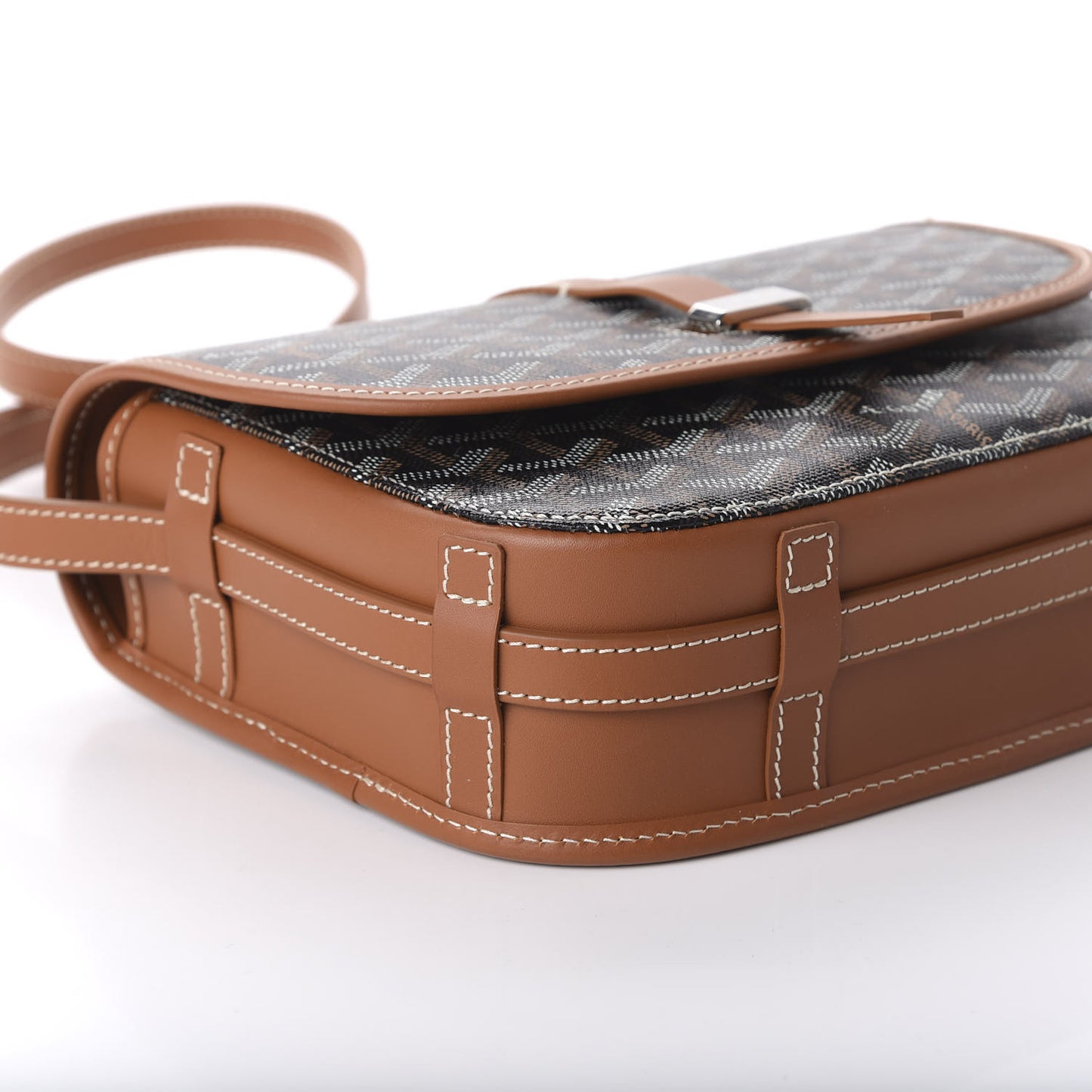 Goyardine Belvedere II PM Messenger Bag Black Gold